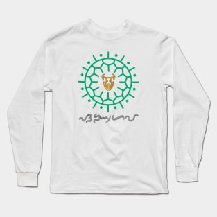 Sun Design with Ling-ling-O Amulet / Baybayin word Sanghaya (Dignity) Long Sleeve T-Shirt